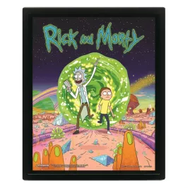 Постер 3D Rick and Morty (Portal) картинка 347788 - МосИгра